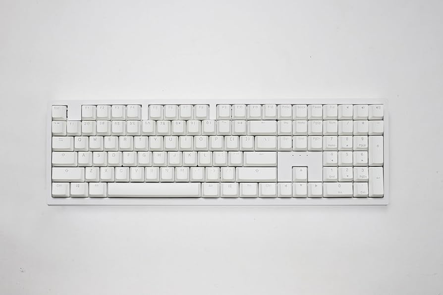 ダッキー 銀軸  pure white Amazon | Ducky Channel One 3 Mini Pure White 60 Percent